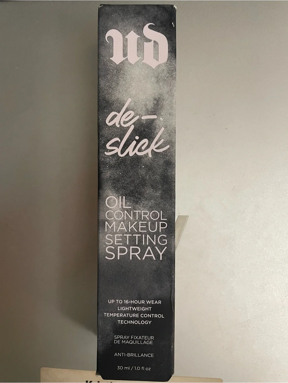 Urban Decay De-Slick Oil Control Makeup Setting Spray- NIB 30ml